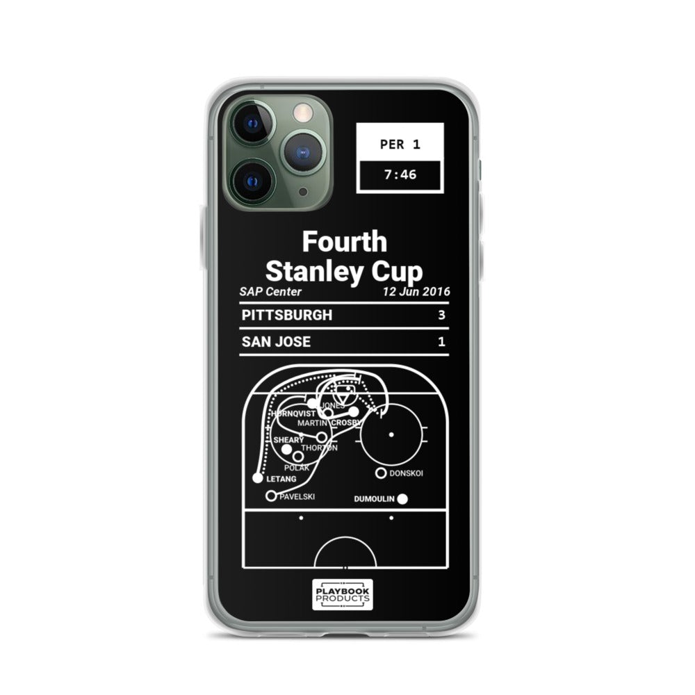Pittsburgh Penguins Greatest Goals iPhone Case: Fourth Stanley Cup (2016)
