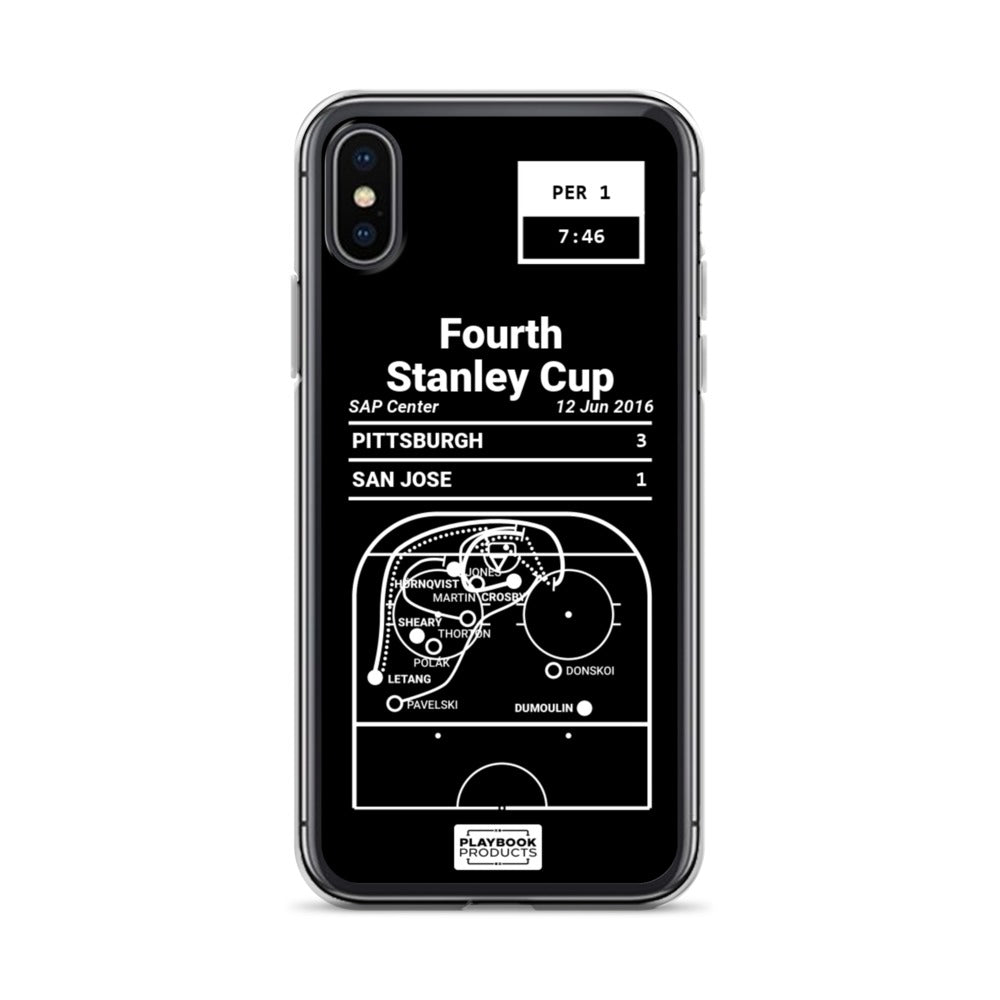 Pittsburgh Penguins Greatest Goals iPhone Case: Fourth Stanley Cup (2016)