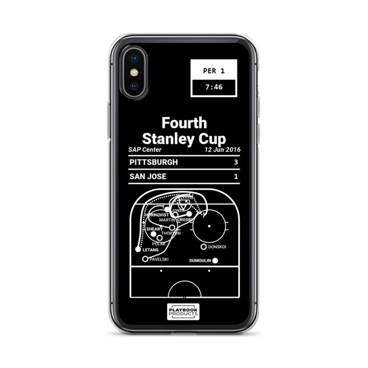 Pittsburgh Penguins Greatest Goals iPhone Case: Fourth Stanley Cup (2016)