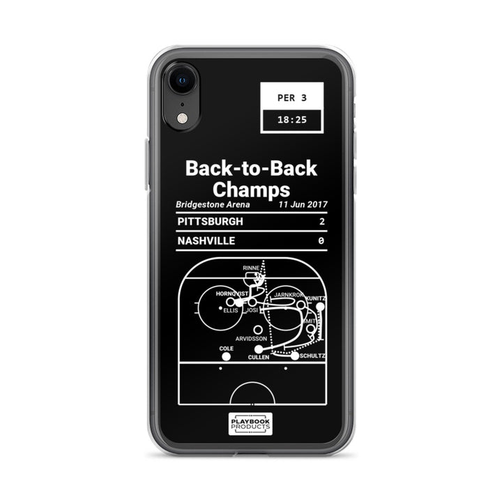 Pittsburgh Penguins Greatest Goals iPhone Case: Back-to-Back Champs (2017)