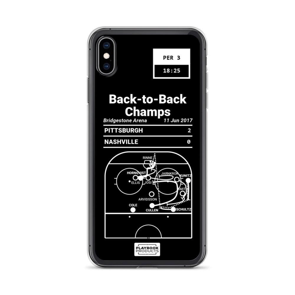 Pittsburgh Penguins Greatest Goals iPhone Case: Back-to-Back Champs (2017)