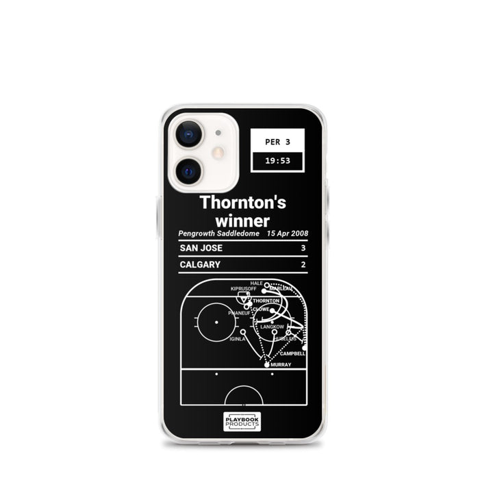 San Jose Sharks Greatest Goals iPhone Case: Thornton's winner (2008)