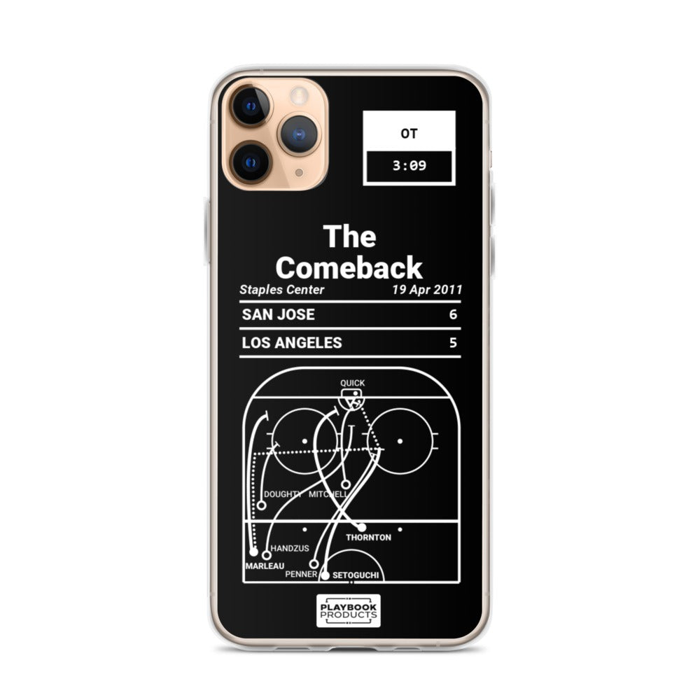 San Jose Sharks Greatest Goals iPhone Case: The Comeback (2011)