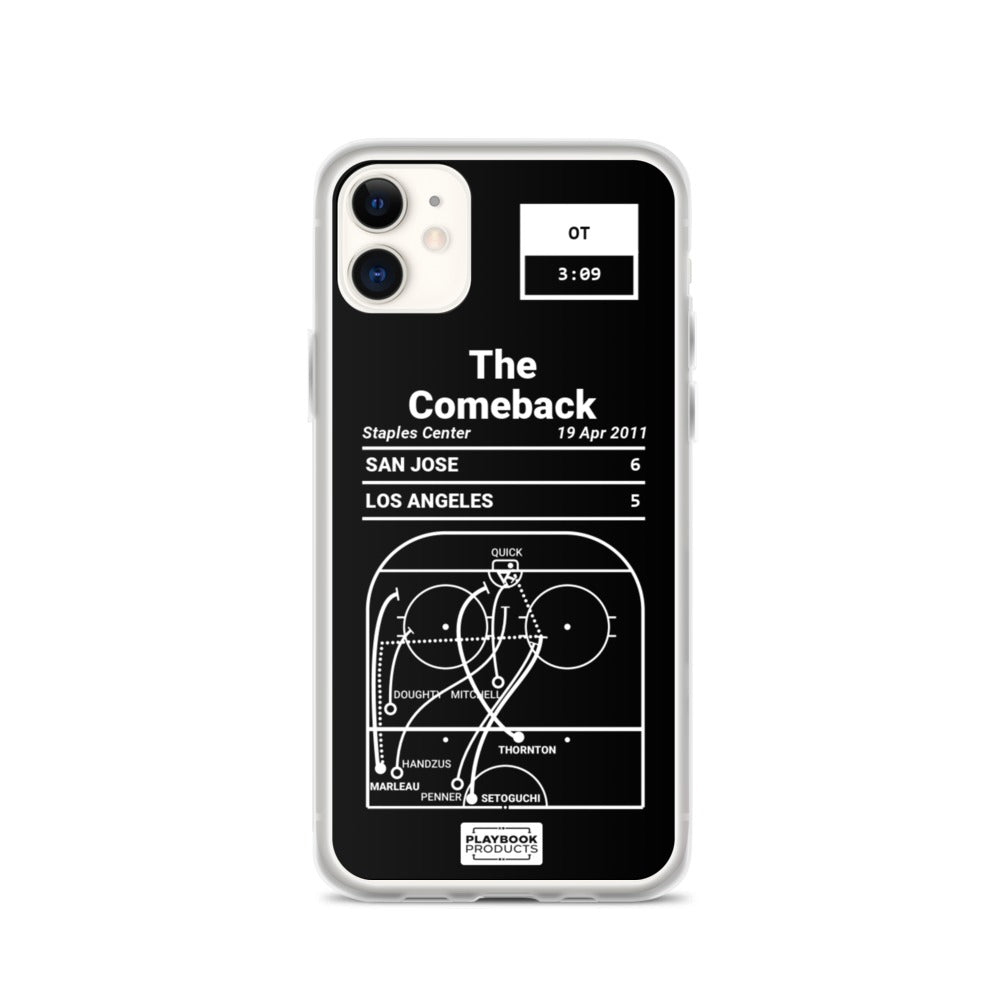 San Jose Sharks Greatest Goals iPhone Case: The Comeback (2011)