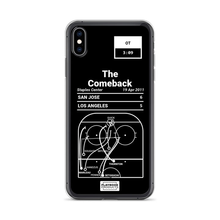 San Jose Sharks Greatest Goals iPhone Case: The Comeback (2011)