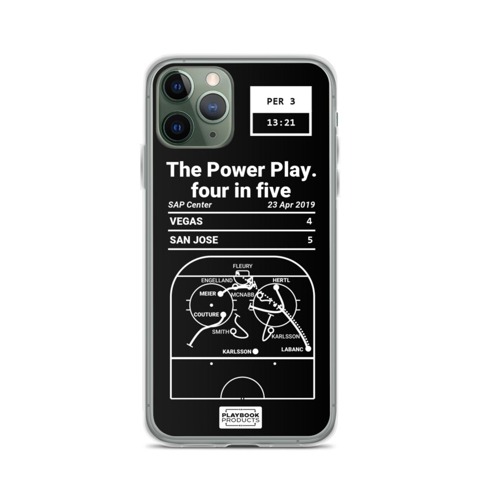 Greatest Sharks Plays iPhone Case: The Power Play. four in five (2019)