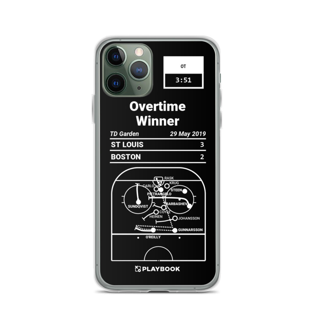 St Louis Blues Greatest Goals iPhone Case: Overtime Winner (2019)
