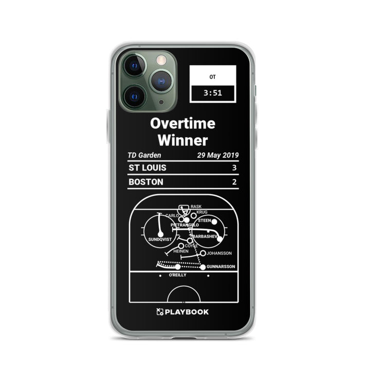 St Louis Blues Greatest Goals iPhone Case: Overtime Winner (2019)