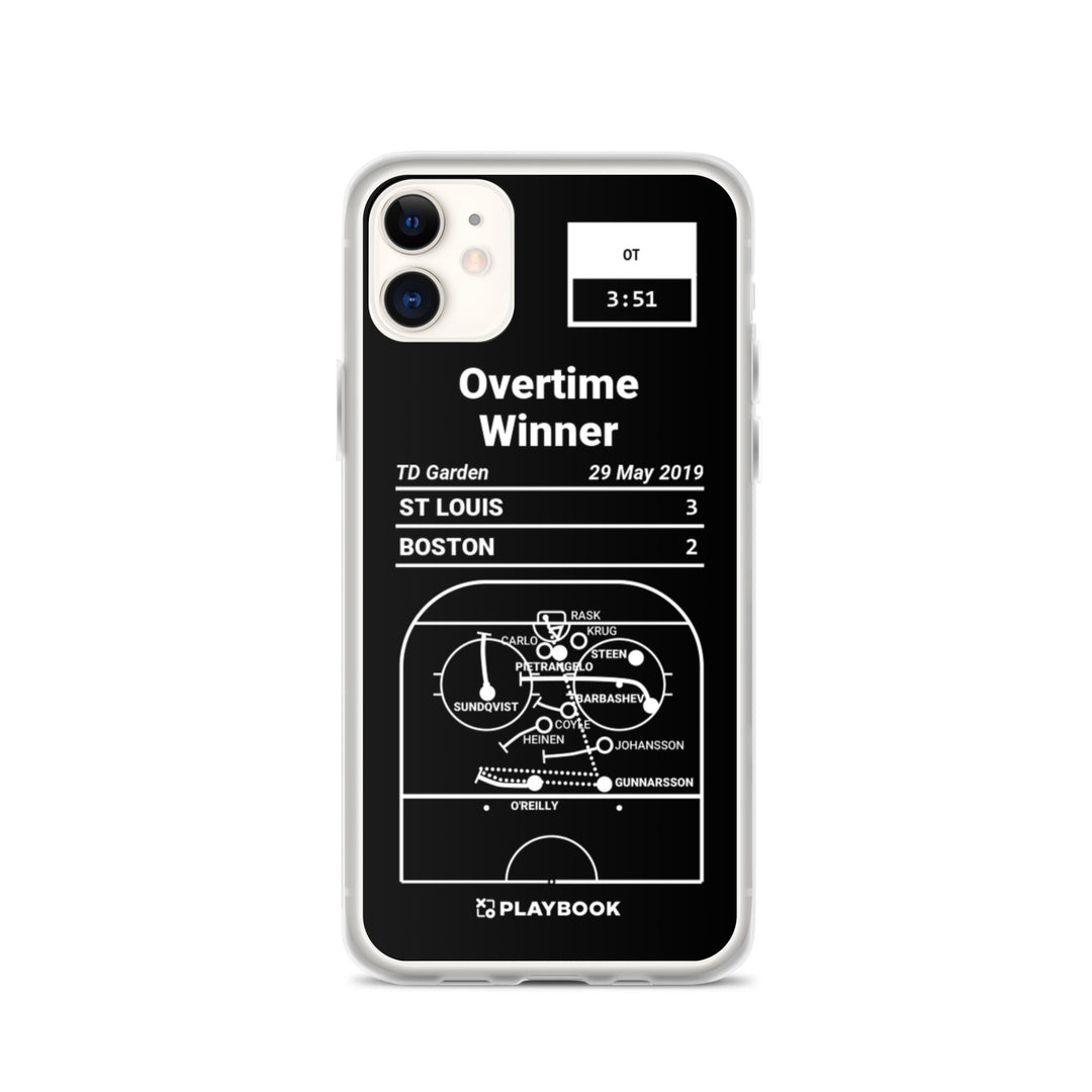 St Louis Blues Greatest Goals iPhone Case: Overtime Winner (2019)