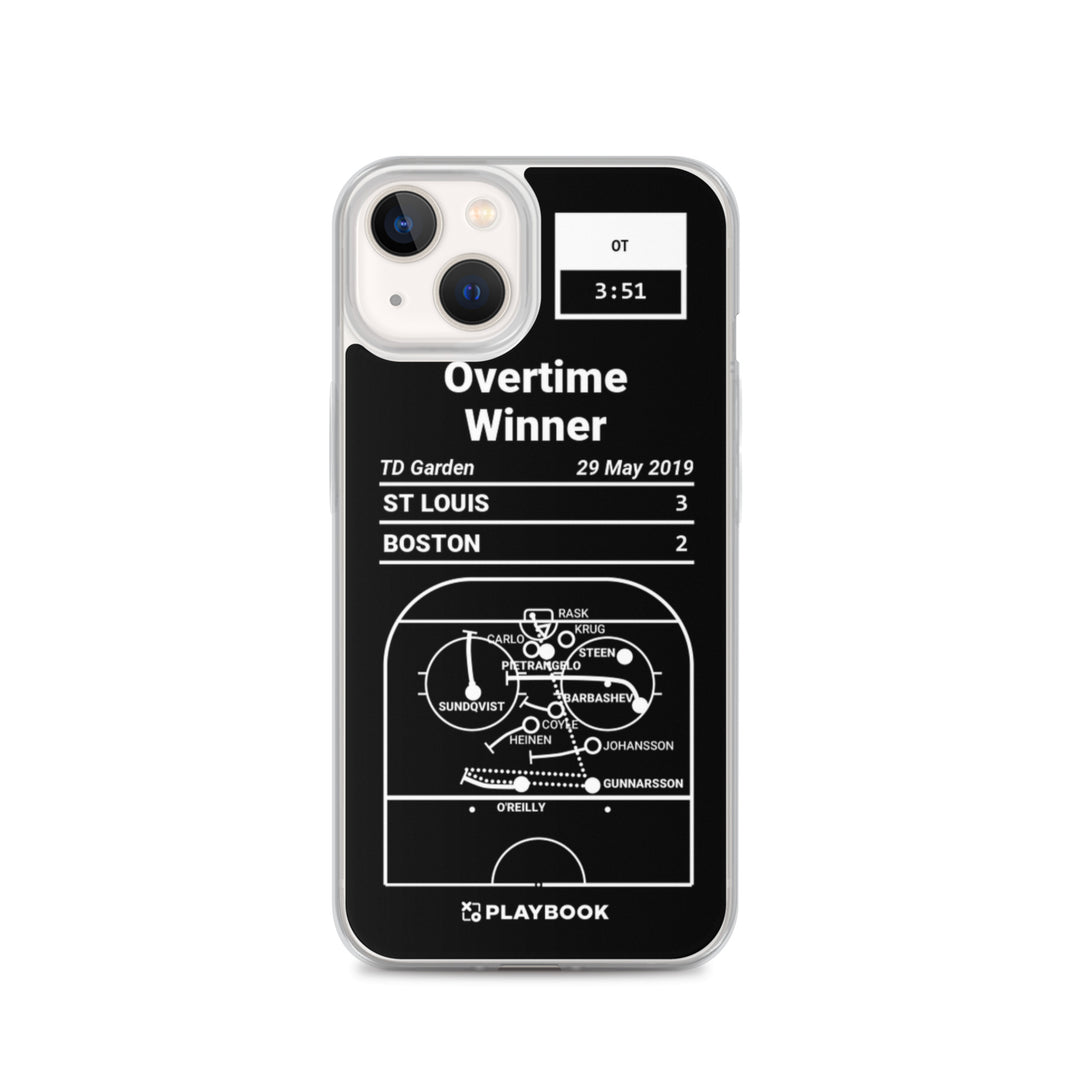 St Louis Blues Greatest Goals iPhone Case: Overtime Winner (2019)