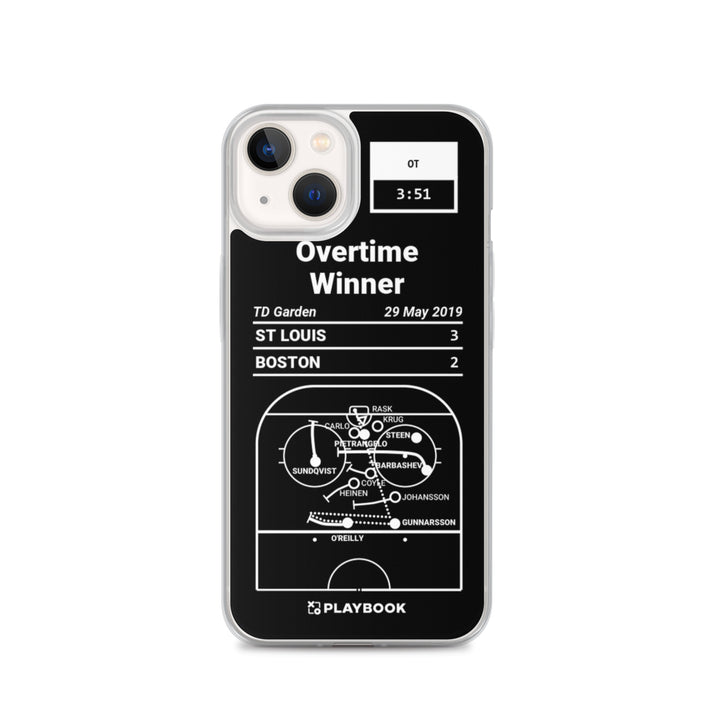 St Louis Blues Greatest Goals iPhone Case: Overtime Winner (2019)