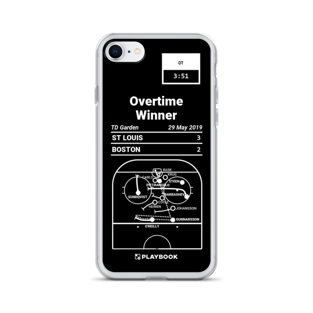 St Louis Blues Greatest Goals iPhone Case: Overtime Winner (2019)