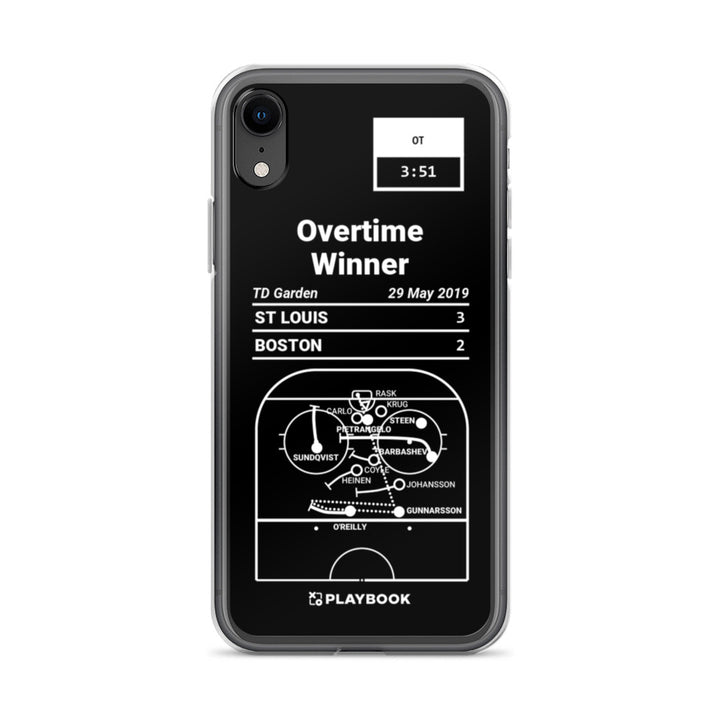 St Louis Blues Greatest Goals iPhone Case: Overtime Winner (2019)