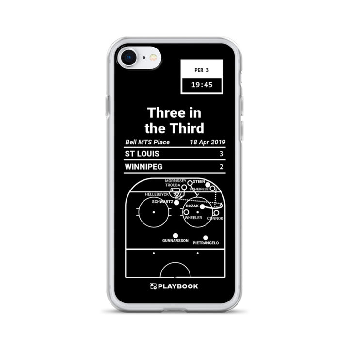 St Louis Blues Greatest Goals iPhone Case: Three in the Third (2019)