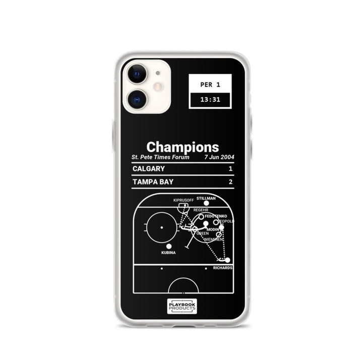 Tampa Bay Lightning Greatest Goals iPhone Case: Champions (2004)
