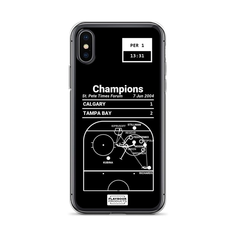 Tampa Bay Lightning Greatest Goals iPhone Case: Champions (2004)