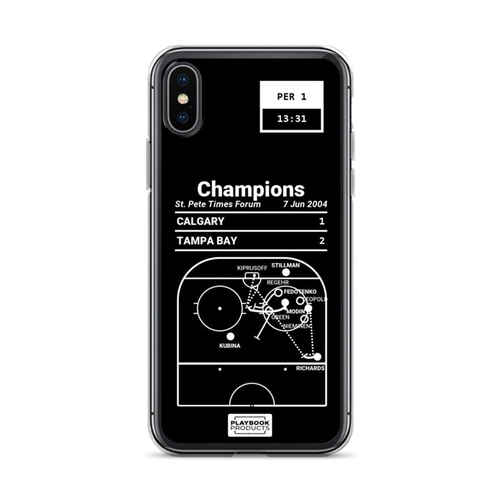 Tampa Bay Lightning Greatest Goals iPhone Case: Champions (2004)