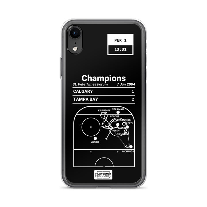Tampa Bay Lightning Greatest Goals iPhone Case: Champions (2004)