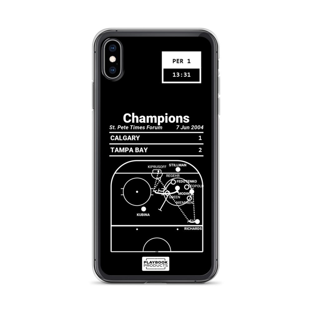 Tampa Bay Lightning Greatest Goals iPhone Case: Champions (2004)