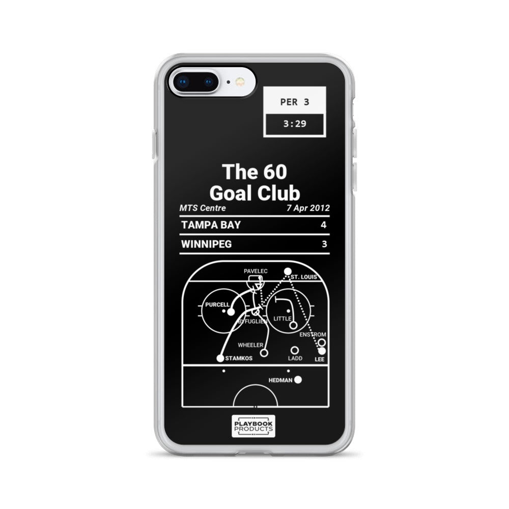 Tampa Bay Lightning Greatest Goals iPhone Case: The 60 Goal Club (2012)