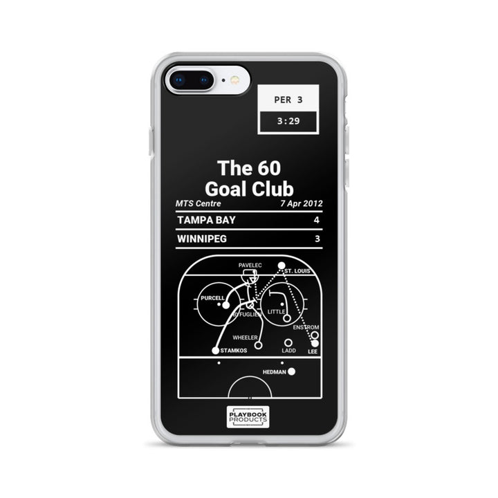 Tampa Bay Lightning Greatest Goals iPhone Case: The 60 Goal Club (2012)
