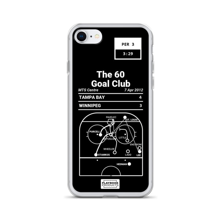 Tampa Bay Lightning Greatest Goals iPhone Case: The 60 Goal Club (2012)