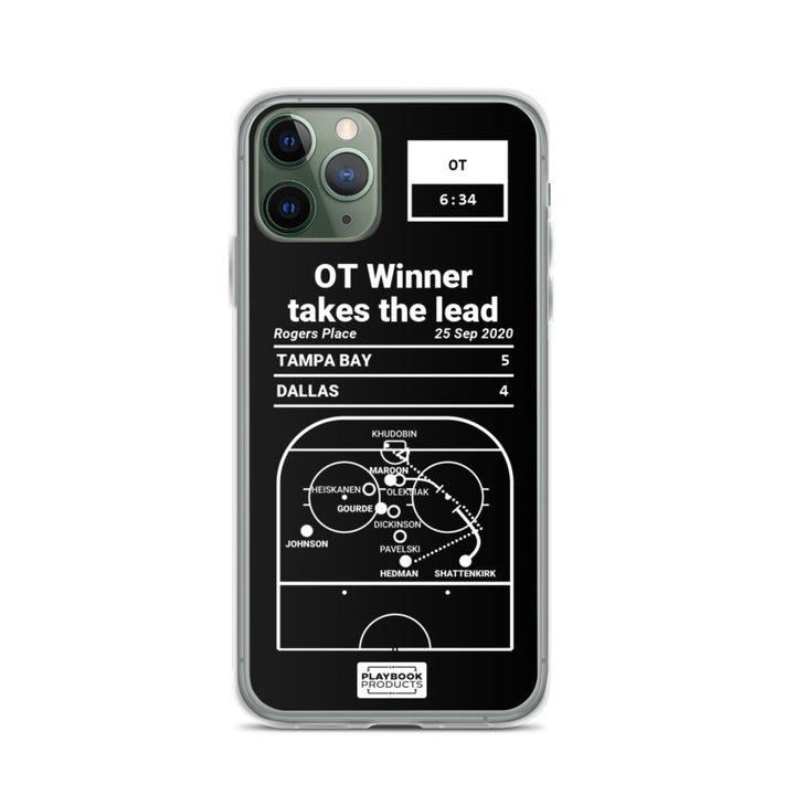 Tampa Bay Lightning Greatest Goals iPhone Case: OT Winner takes the lead (2020)