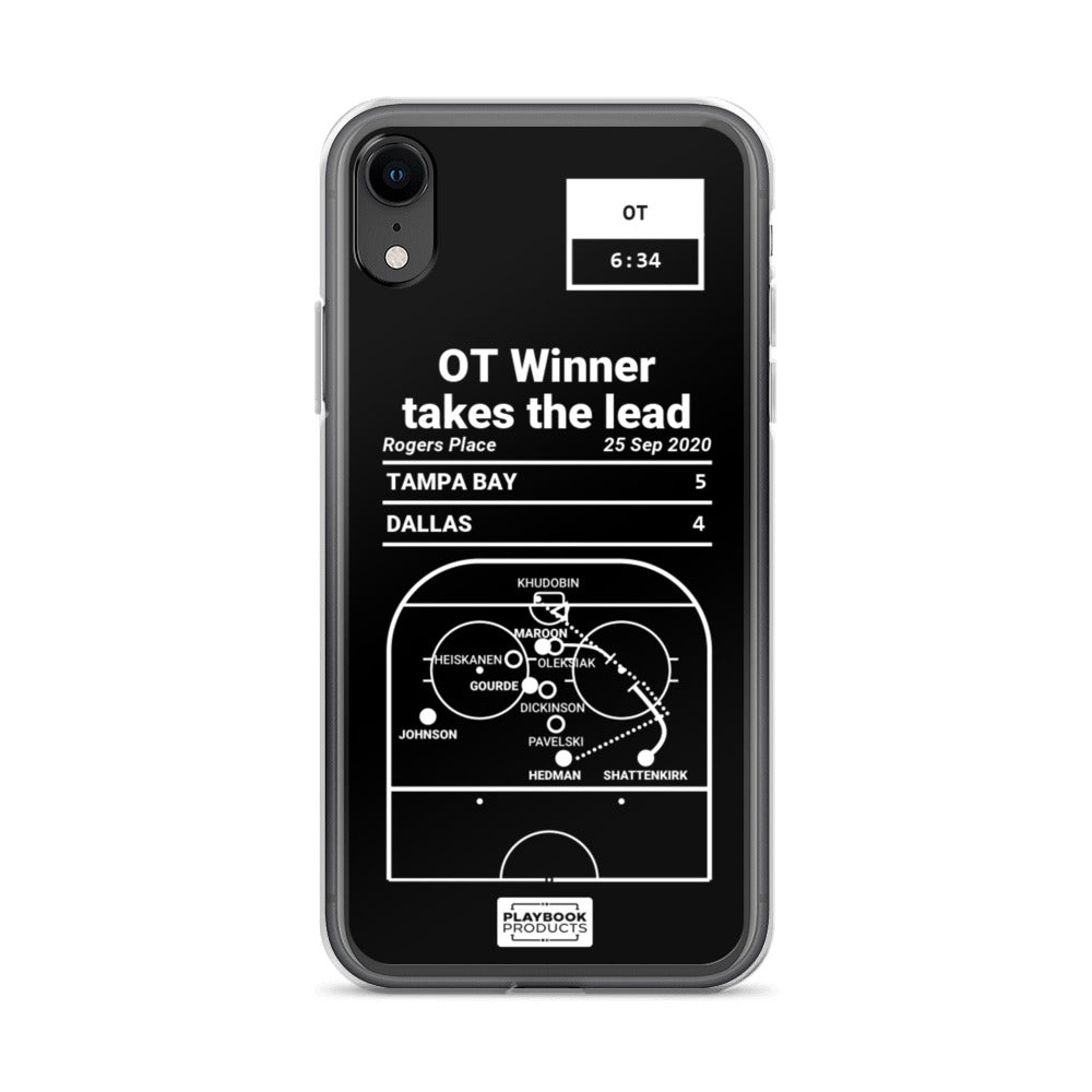 Tampa Bay Lightning Greatest Goals iPhone Case: OT Winner takes the lead (2020)