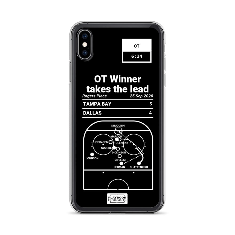 Tampa Bay Lightning Greatest Goals iPhone Case: OT Winner takes the lead (2020)