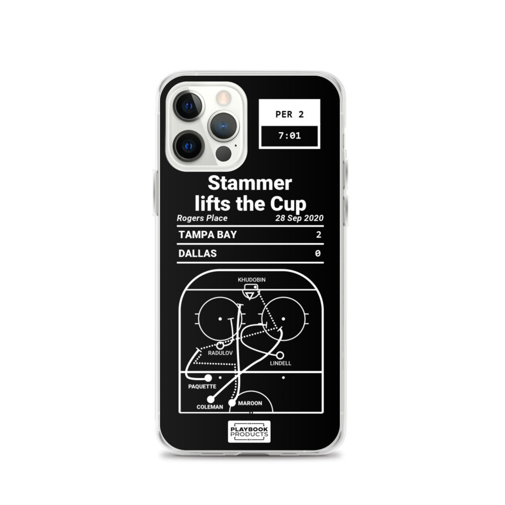 Tampa Bay Lightning Greatest Goals iPhone Case: Stammer lifts the Cup (2020)