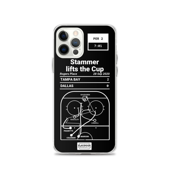 Tampa Bay Lightning Greatest Goals iPhone Case: Stammer lifts the Cup (2020)