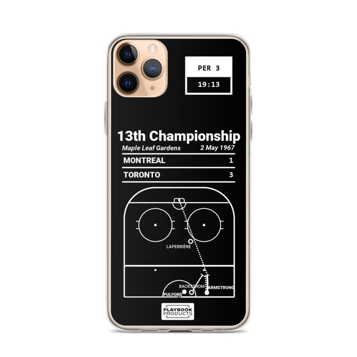 Toronto Maple Leafs Greatest Goals iPhone Case: 13th Championship (1967)