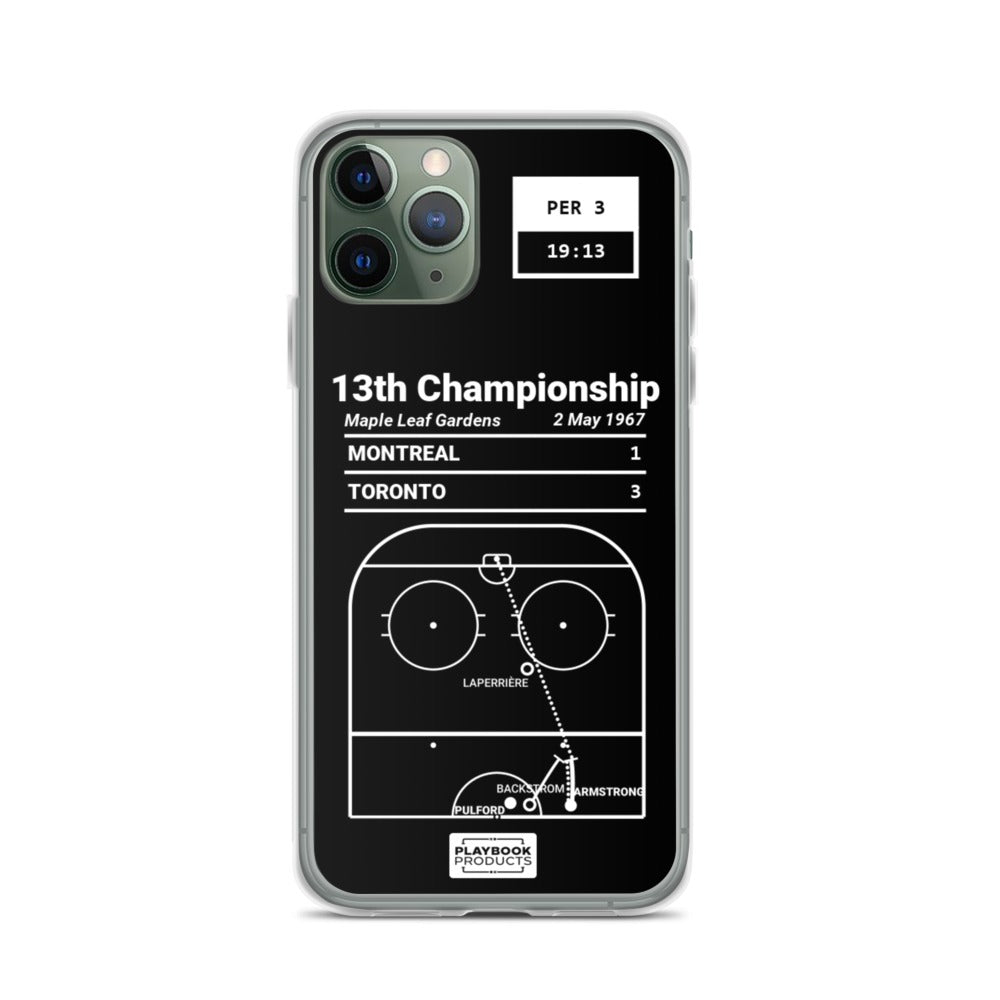 Toronto Maple Leafs Greatest Goals iPhone Case: 13th Championship (1967)