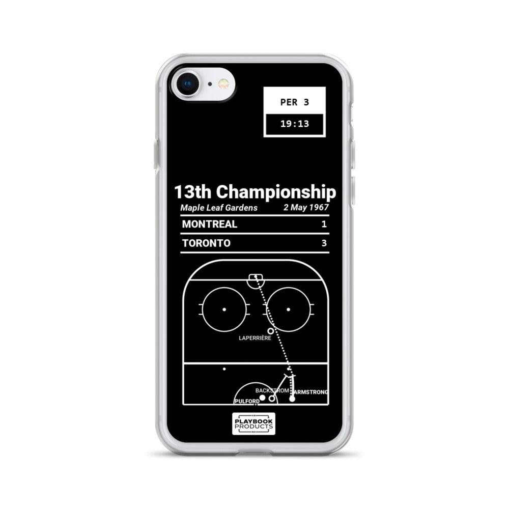 Toronto Maple Leafs Greatest Goals iPhone Case: 13th Championship (1967)