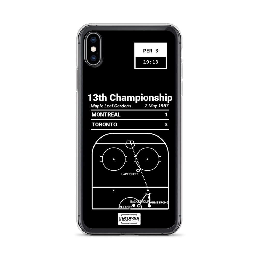 Toronto Maple Leafs Greatest Goals iPhone Case: 13th Championship (1967)