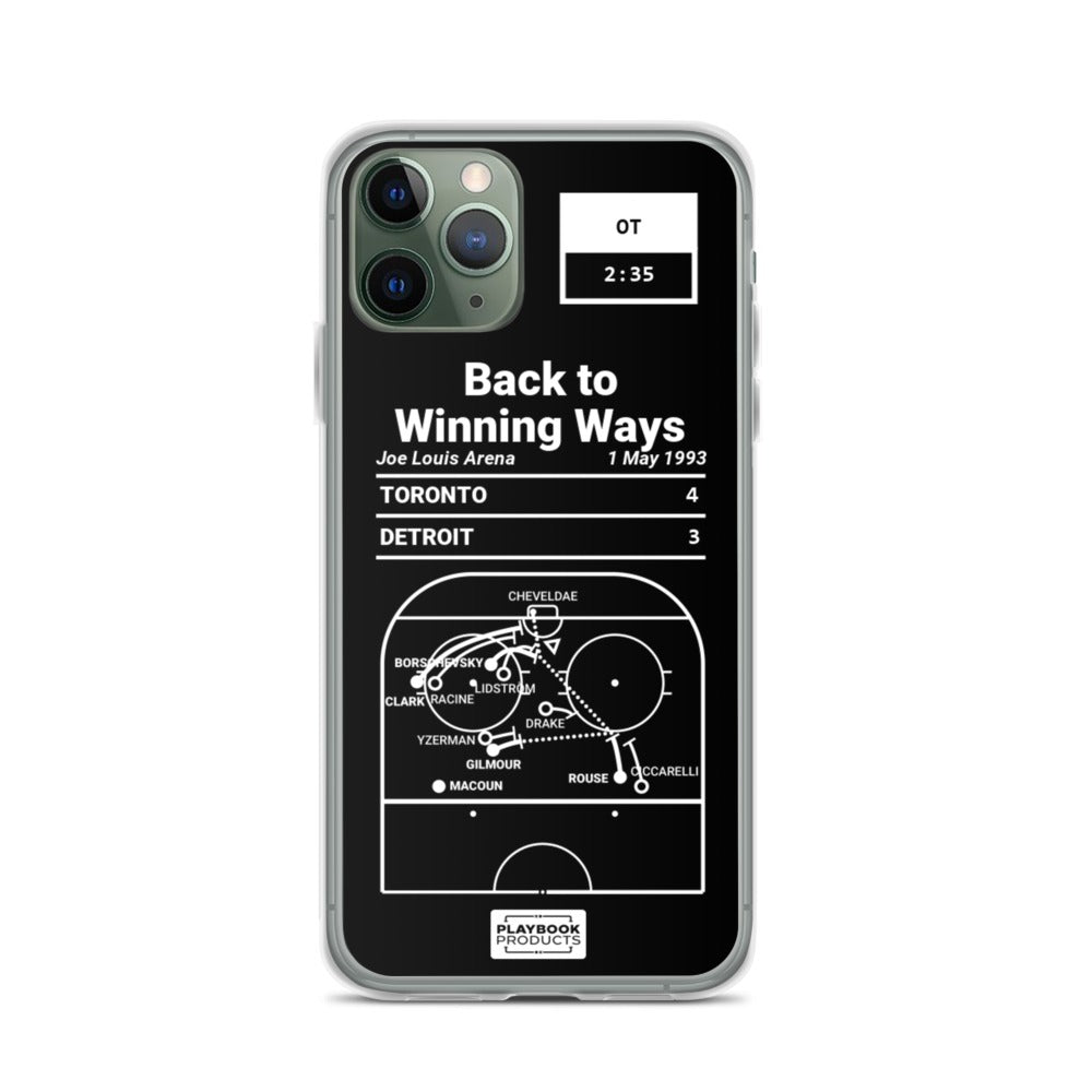 Toronto Maple Leafs Greatest Goals iPhone Case: Back to Winning Ways (1993)