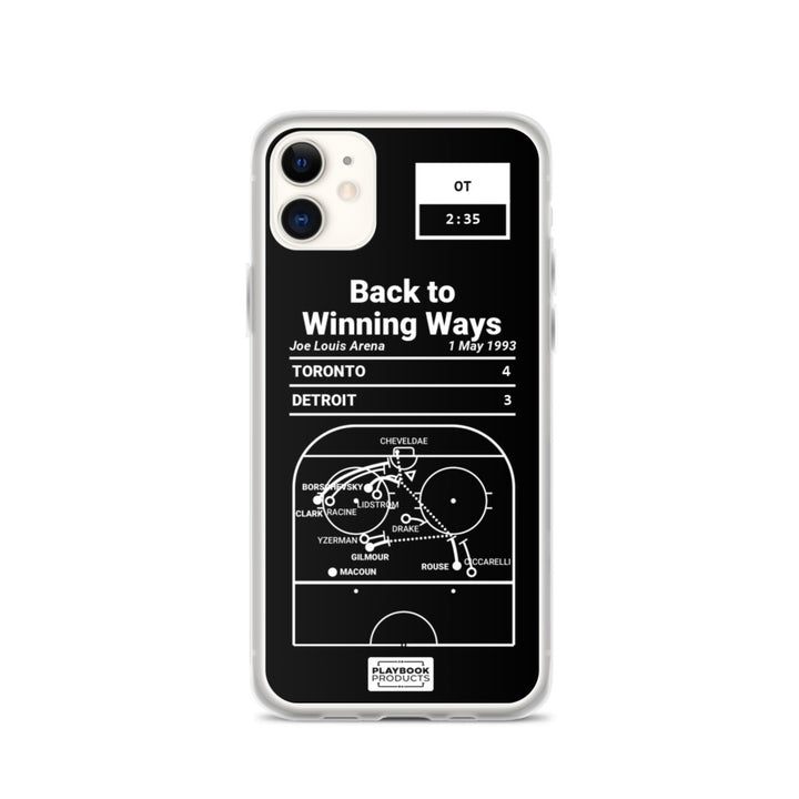 Toronto Maple Leafs Greatest Goals iPhone Case: Back to Winning Ways (1993)