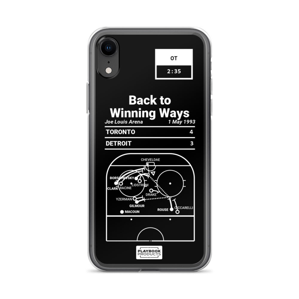 Toronto Maple Leafs Greatest Goals iPhone Case: Back to Winning Ways (1993)