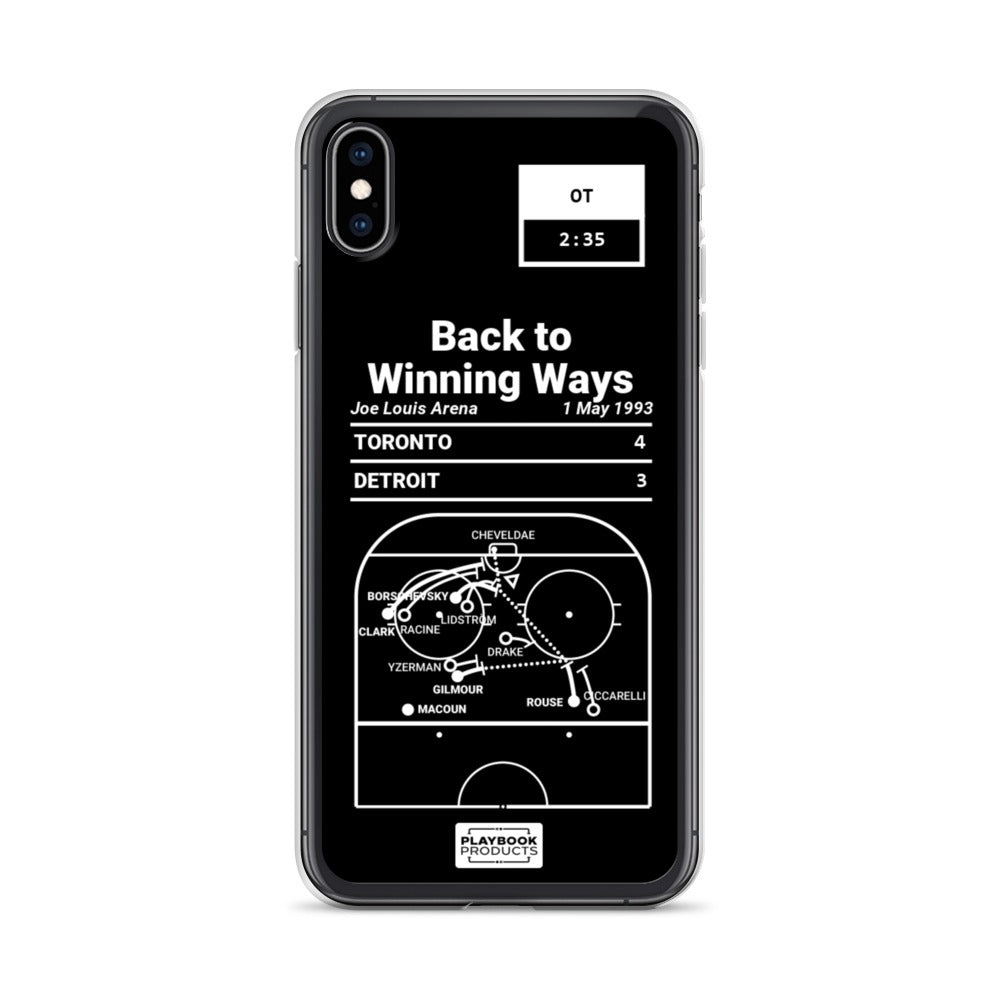 Toronto Maple Leafs Greatest Goals iPhone Case: Back to Winning Ways (1993)
