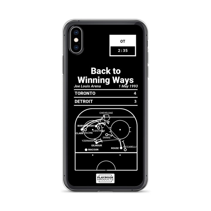 Toronto Maple Leafs Greatest Goals iPhone Case: Back to Winning Ways (1993)