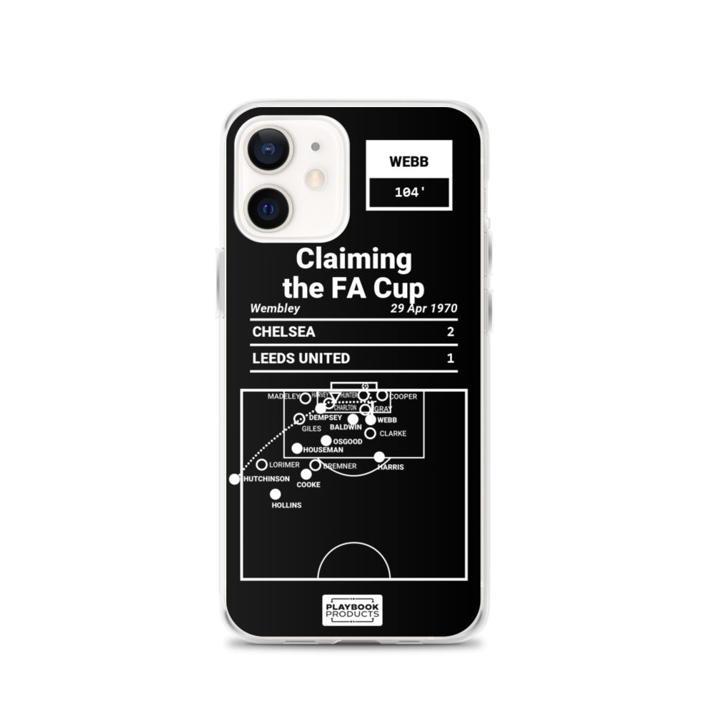 Chelsea Greatest Goals iPhone Case: Claiming the FA Cup (1970)