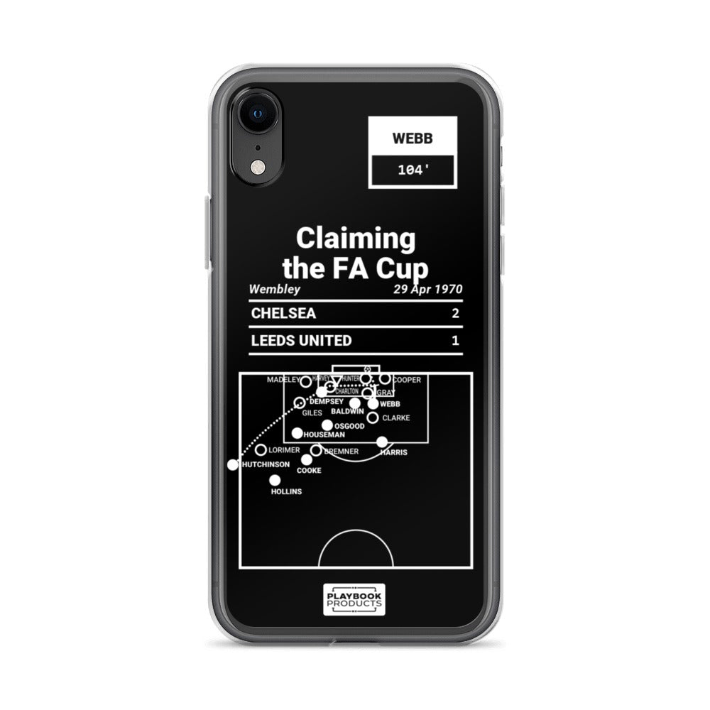 Chelsea Greatest Goals iPhone Case: Claiming the FA Cup (1970)