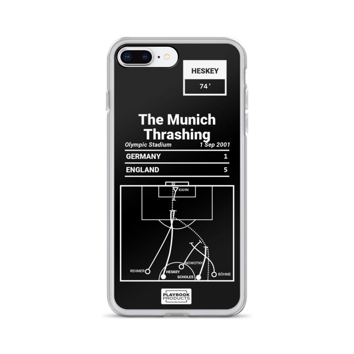England National Team Greatest Goals iPhone Case: The Munich Thrashing (2001)
