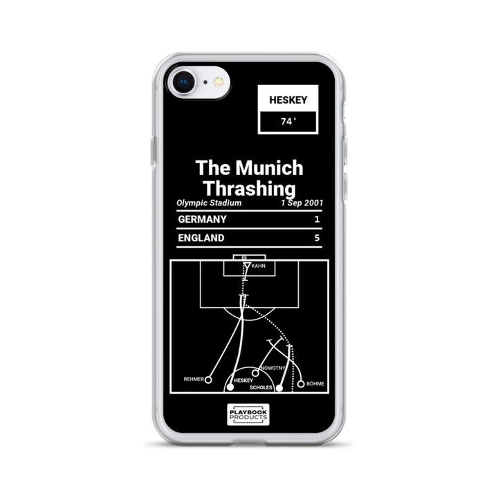 England National Team Greatest Goals iPhone Case: The Munich Thrashing (2001)