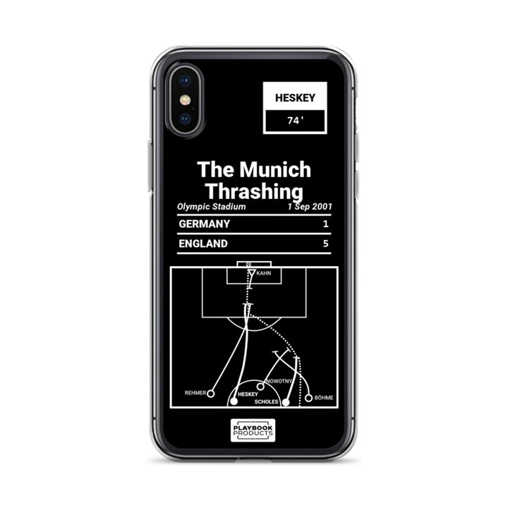 England National Team Greatest Goals iPhone Case: The Munich Thrashing (2001)