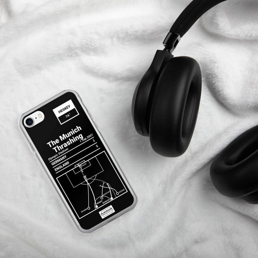 England National Team Greatest Goals iPhone Case: The Munich Thrashing (2001)