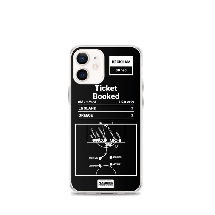 England National Team Greatest Goals iPhone Case: Ticket Booked (2001)