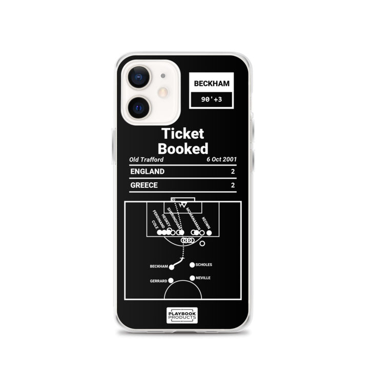 England National Team Greatest Goals iPhone Case: Ticket Booked (2001)