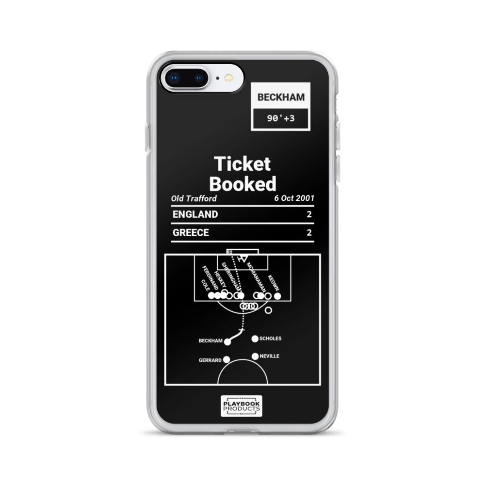 England National Team Greatest Goals iPhone Case: Ticket Booked (2001)