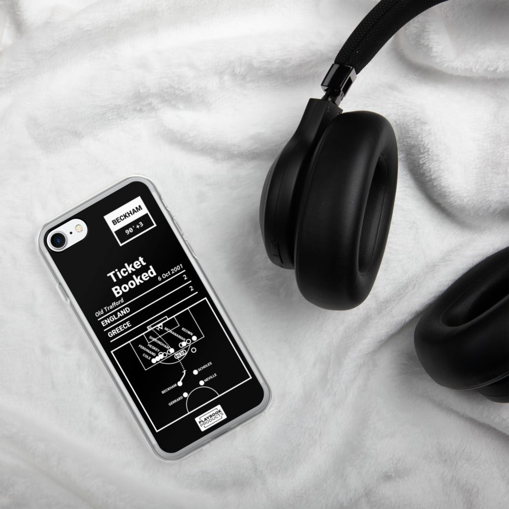 England National Team Greatest Goals iPhone Case: Ticket Booked (2001)